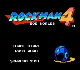 Rockman 4 - God World 3 Title Screen